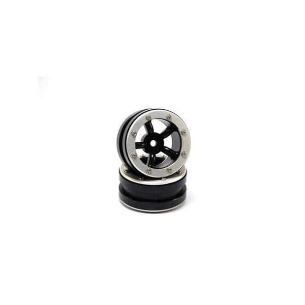 Beadlock wheels safari black/silver 1.9 (2 pcs)