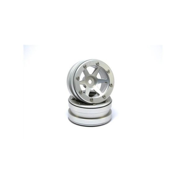 Beadlock wheels slingshot silver/silver 1.9 (2 pcs)