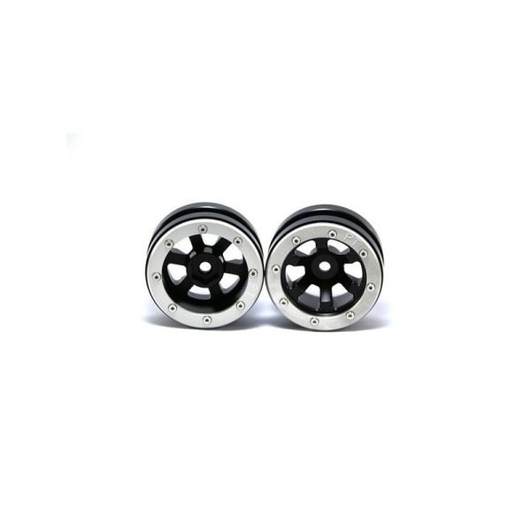 Beadlock wheels claw black/silver 1.9 (2 pcs)