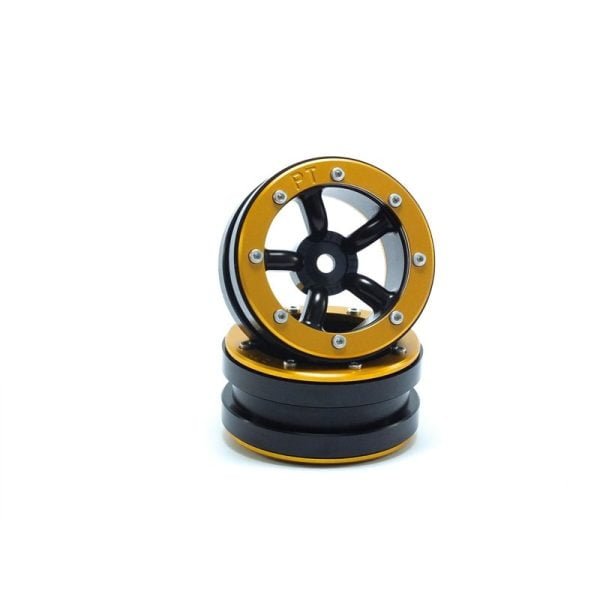 Beadlock wheels safari black/gold 1.9 (2 pcs)