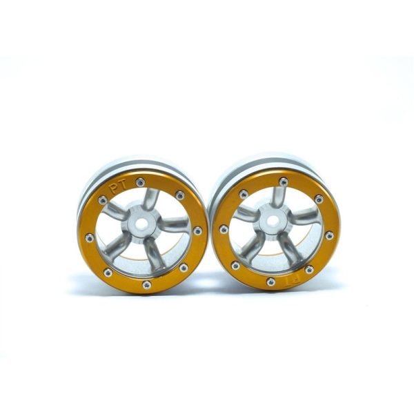 Beadlock wheels safari silver/gold 1.9 (2 pcs)