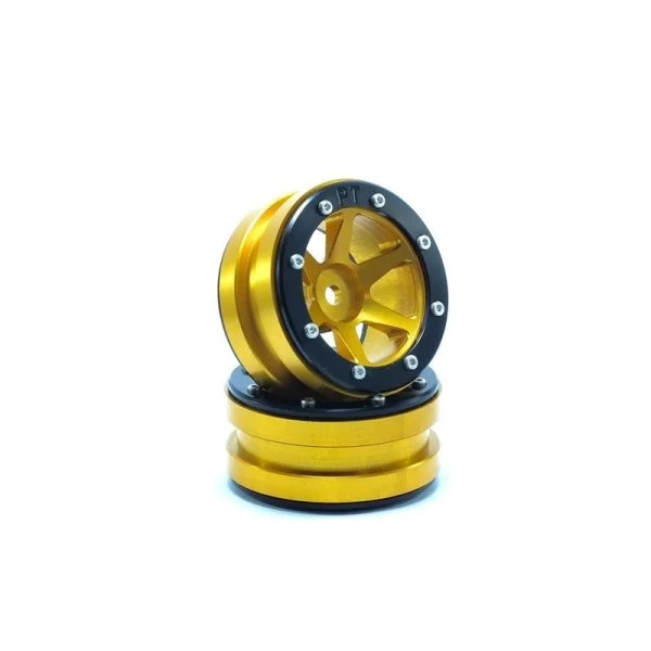 Beadlock wheels slingshot gold/black 1.9 (2 pcs)