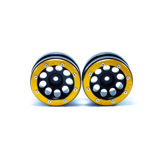 Beadlock wheels ecohole black/gold 1.9 (2 pcs)