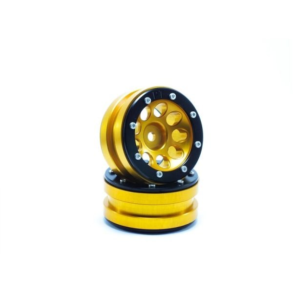 Beadlock wheels ecohole gold/black 1.9 (2 pcs)