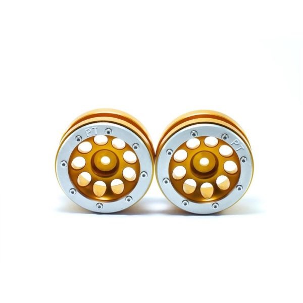 Beadlock wheels ecohole gold/silver 1.9 (2 pcs)