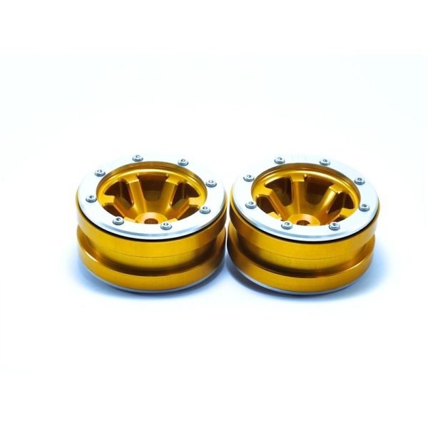 Beadlock wheels claw gold/silver 1.9 (2 pcs)