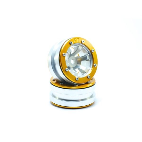 Beadlock wheels claw silver/gold 1.9 (2 pcs)