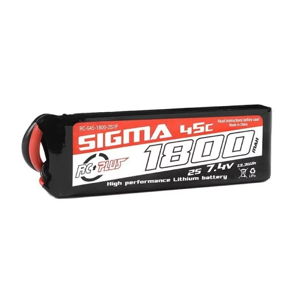 Bateria - li-po sigma 45c 1800 mah 2s1p 7.4v