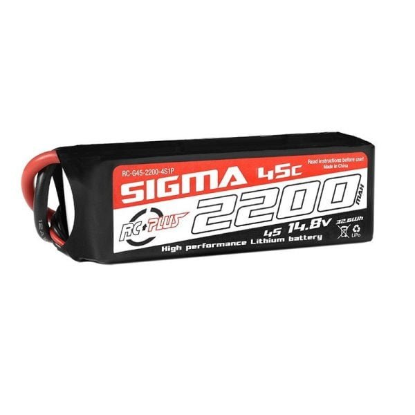 Bateria li-po sigma 45c 2200mah 4s 14.8v xt-60