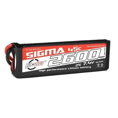 Bateria - li-po sigma 45c 2600 mah 2s1p 7.4v xt0