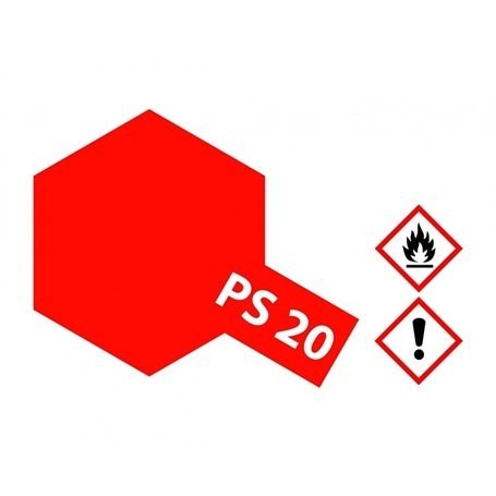 PS-20 Flourescent Red Polycarb. 100ml