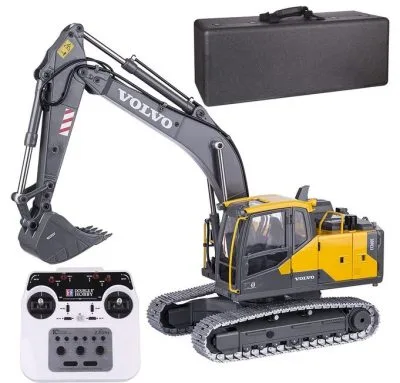 Escavadora Giratória RC Elétrica Metálica Volvo EC160