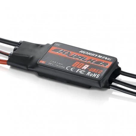 Skywalker 80A ESC for .70 Class 2-6s, 5A UBEC