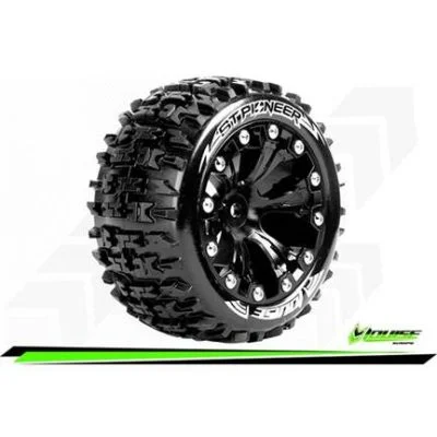 ST-PIONEER - 1-10 Stadium Truck Tire Set - Mounted - Soft -