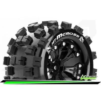 MT-MCROSS - 1-10 Monster Truck Tire Set - Mounted - Soft - B