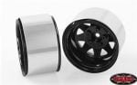 RC4WD 5 Lug Deep Dish Wagon 1.9 Beadlock Wheels Black