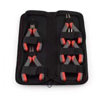 Bolsa com conjunto de mini alicates