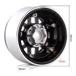 Jantes Beadlock 1.9” Silver/Black