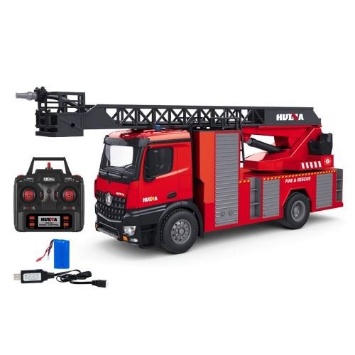 HUINA 1561 1:14 2.4GHZ 22-CH FIRE FIGHTING RC TRUCK W/ WATER SPRYING LADDER